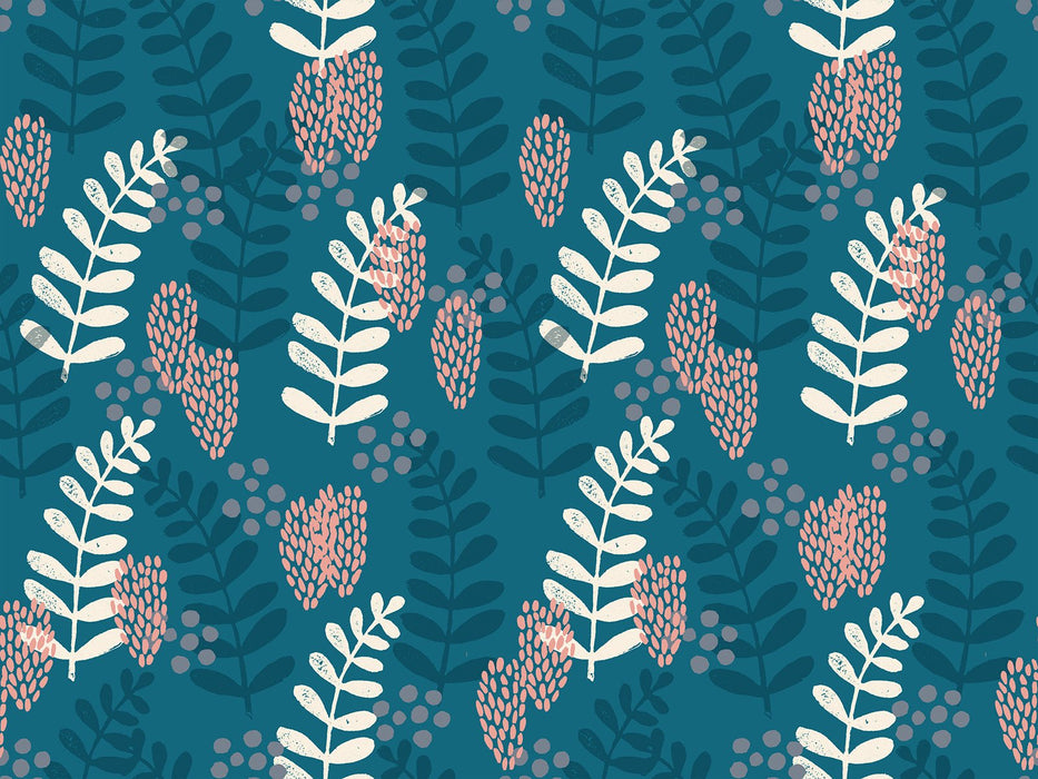 PRE - ORDER Reimagine Landscape by Jen Hewitt - Teal RS6051 15 - Half Yard - November 2025 - Modern Fabric Shoppe