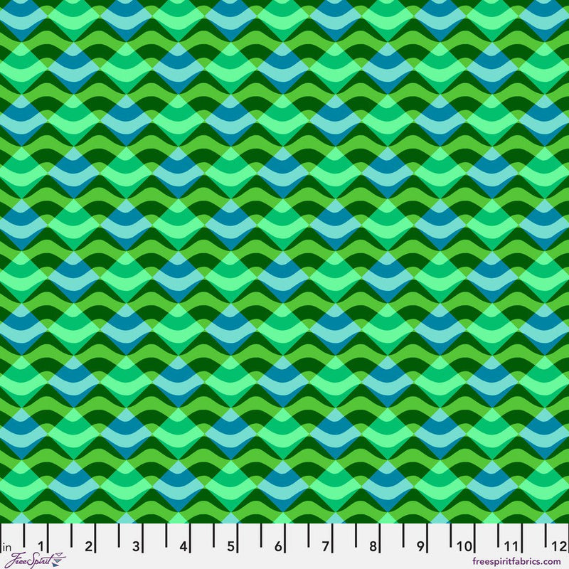 PRE - Order Rivera by Odile Bailloeul - Cannes PWOB136.GREEN - Half Yard - November 2026 - Modern Fabric Shoppe
