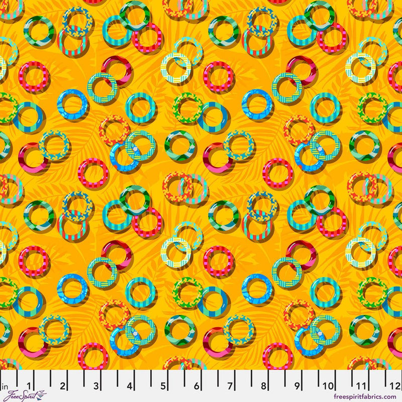 PRE - Order Rivera by Odile Bailloeul - Lazy Loops PWOB134.YELLOW - Half Yard - November 2026 - Modern Fabric Shoppe