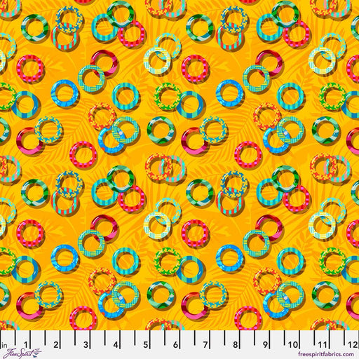 PRE - Order Rivera by Odile Bailloeul - Lazy Loops PWOB134.YELLOW - Half Yard - November 2026 - Modern Fabric Shoppe