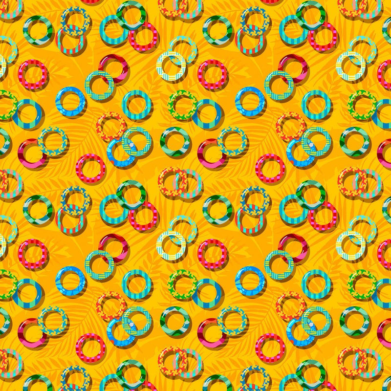 PRE - Order Rivera by Odile Bailloeul - Lazy Loops PWOB134.YELLOW - Half Yard - November 2026 - Modern Fabric Shoppe
