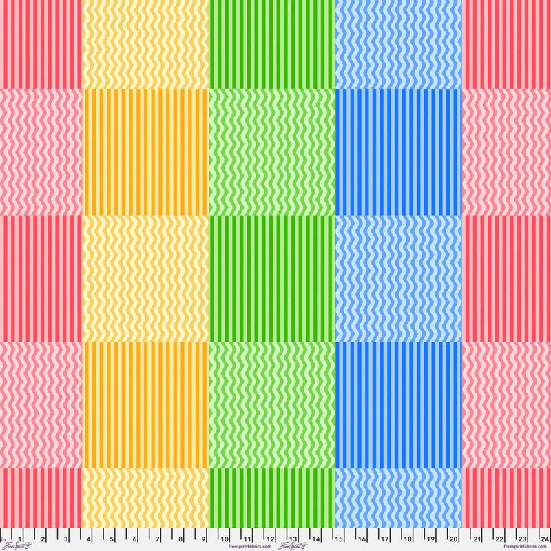PRE - Order Rivera by Odile Bailloeul - Waves & Lines PWOB137.BRIGHT - Half Yard - November 2026 - Modern Fabric Shoppe
