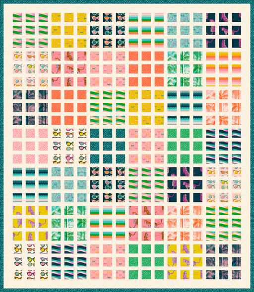 PRE - ORDER Ruby Star Society Collaboration - The April Quilt Kit featuring Poolside Too - April 2026 - Modern Fabric Shoppe