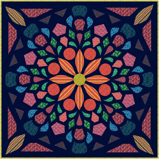 PRE - Order Sally Kelly - Bespectacled Quilt Kit featuring Sunshine - April 2026 - Modern Fabric Shoppe