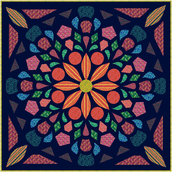 PRE - Order Sally Kelly - Bespectacled Quilt Kit featuring Sunshine - April 2026 - Modern Fabric Shoppe