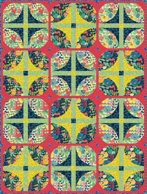 PRE - Order Sally Kelly - Courtyard Checkerboard Quilt Kit featuring Sunshine - April 2026 - Modern Fabric Shoppe