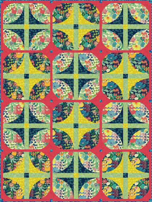 PRE - Order Sally Kelly - Courtyard Checkerboard Quilt Kit featuring Sunshine - April 2026 - Modern Fabric Shoppe