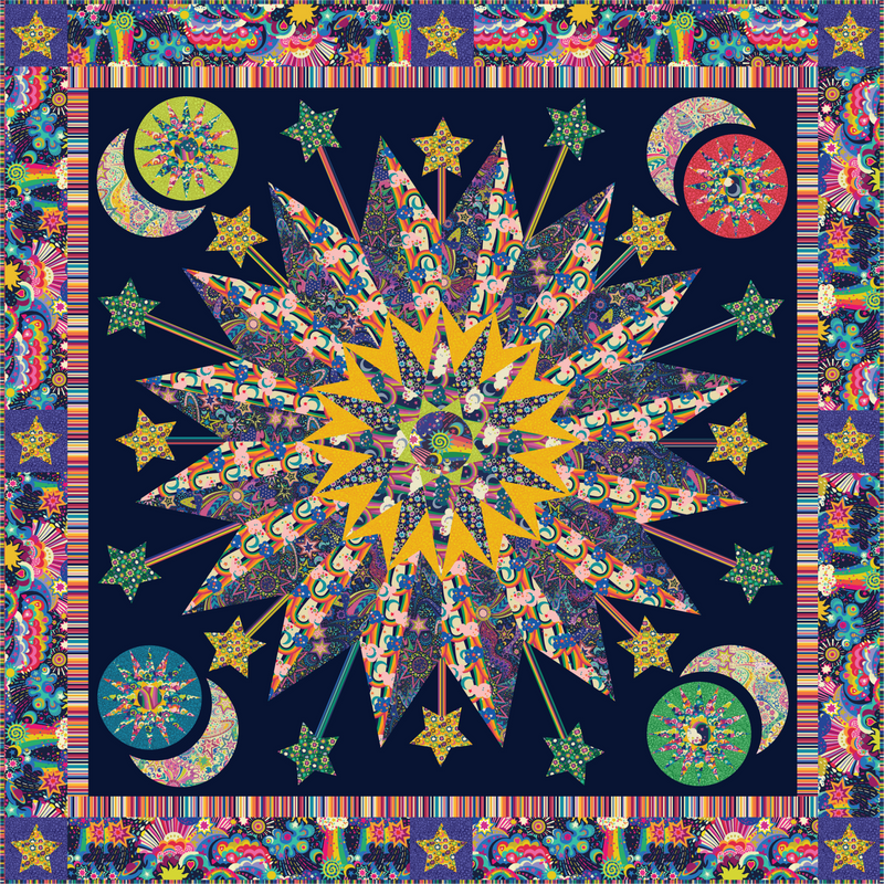 PRE-Order Sally Kelly- Shooting Star Quilt Kit featuring Cosmos- November 2026 - Modern Fabric Shoppe