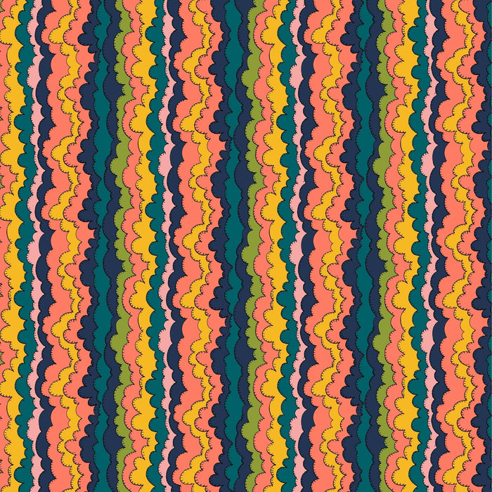 PRE - Order Sally Kelly - Sunshine - Aurora 54977D - 1 Indigo - Half Yard - April 2026 - Modern Fabric Shoppe