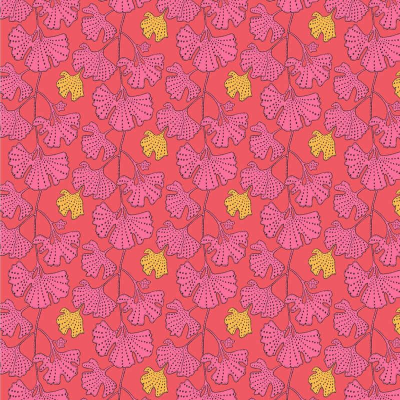 PRE - Order Sally Kelly - Sunshine - Ginkgo 54978D - 9 Guave Half Yard - April 2026 - Modern Fabric Shoppe