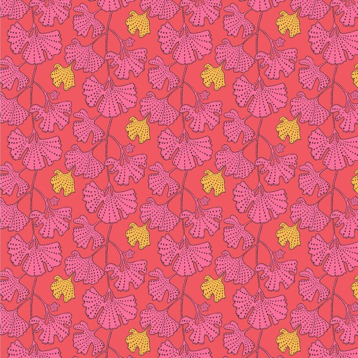 PRE - Order Sally Kelly - Sunshine - Ginkgo 54978D - 9 Guave Half Yard - April 2026 - Modern Fabric Shoppe