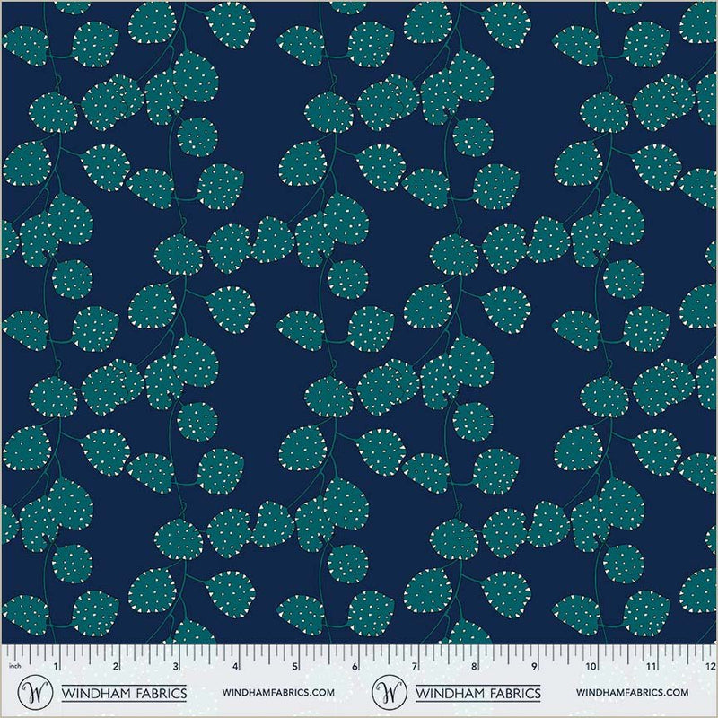 PRE - Order Sally Kelly - Sunshine - Honesty 54979D - 1 Indigo Half Yard - April 2026 - Modern Fabric Shoppe