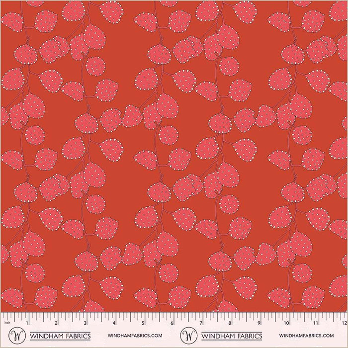 PRE - Order Sally Kelly - Sunshine - Honesty 54979D - 4 Crimson Half Yard - April 2026 - Modern Fabric Shoppe