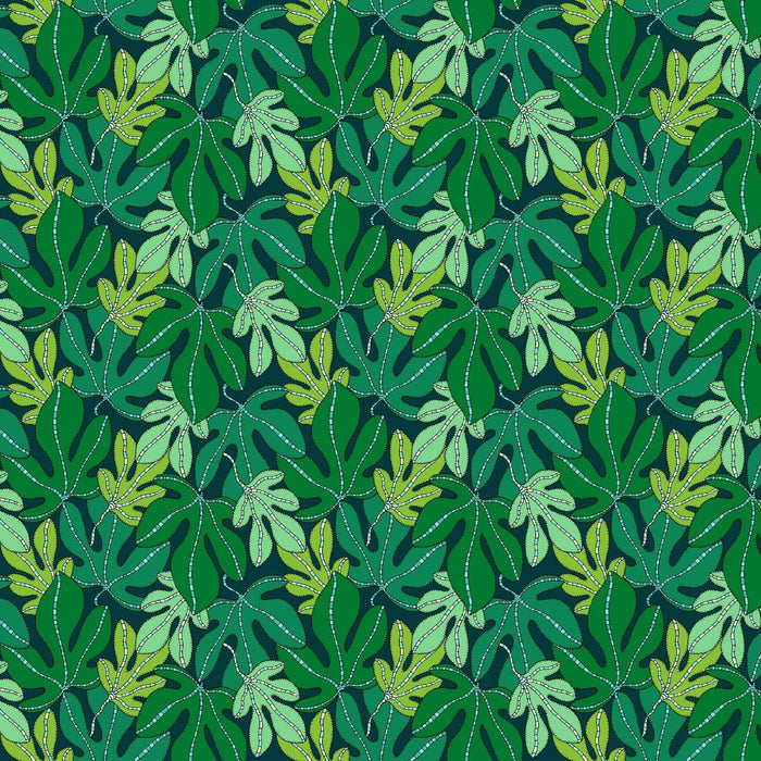PRE - Order Sally Kelly - Sunshine - Monstera 54976D - 6 Forest - Half Yard - April 2026 - Modern Fabric Shoppe