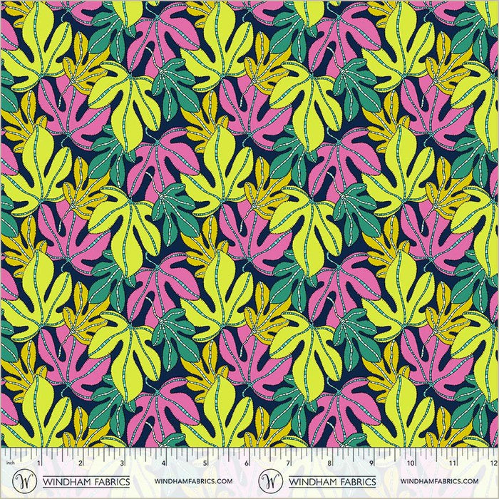 PRE - Order Sally Kelly - Sunshine - Monstera 54976D - X Multi - Half Yard - April 2026 - Modern Fabric Shoppe