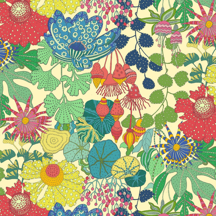 PRE - Order Sally Kelly - Sunshine - Peony Park 54974D - 2 Cream - Half Yard - April 2026 - Modern Fabric Shoppe