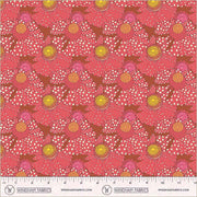 PRE - Order Sally Kelly - Sunshine - Polka Flower 54975D - 4 Crimson - Half Yard - April 2026 - Modern Fabric Shoppe