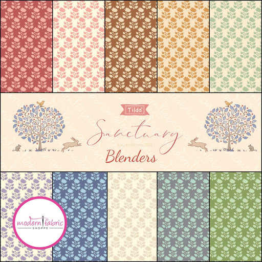 PRE - ORDER Sanctuary Blenders by Tilda - Half Yard Bundle - October 2024 - Modern Fabric Shoppe