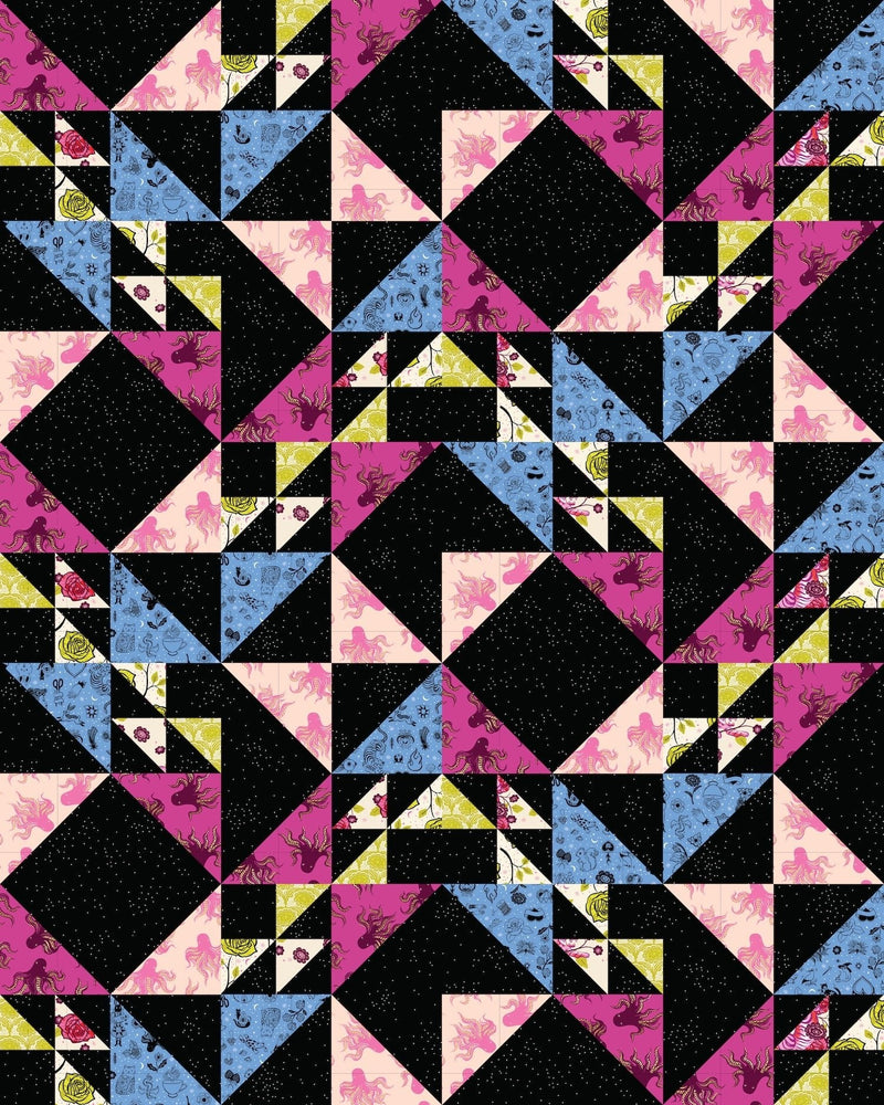 PRE - ORDER Sarah Watts - Bird Hill Quilt Kit featuring Ink Shop - October 2026 - Modern Fabric Shoppe