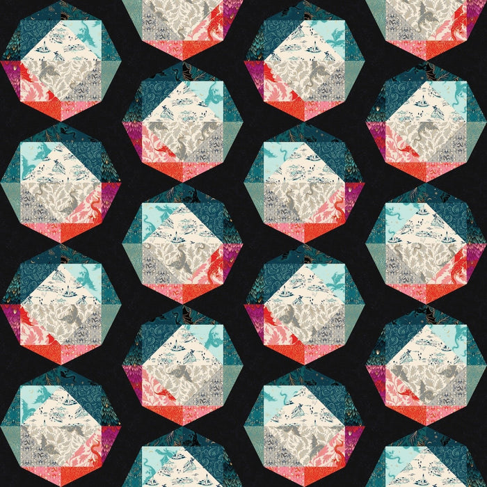 PRE - ORDER Sarah Watts - Crystal Creek Quilt Kit featuring Fire Glow - April 2026 - Modern Fabric Shoppe