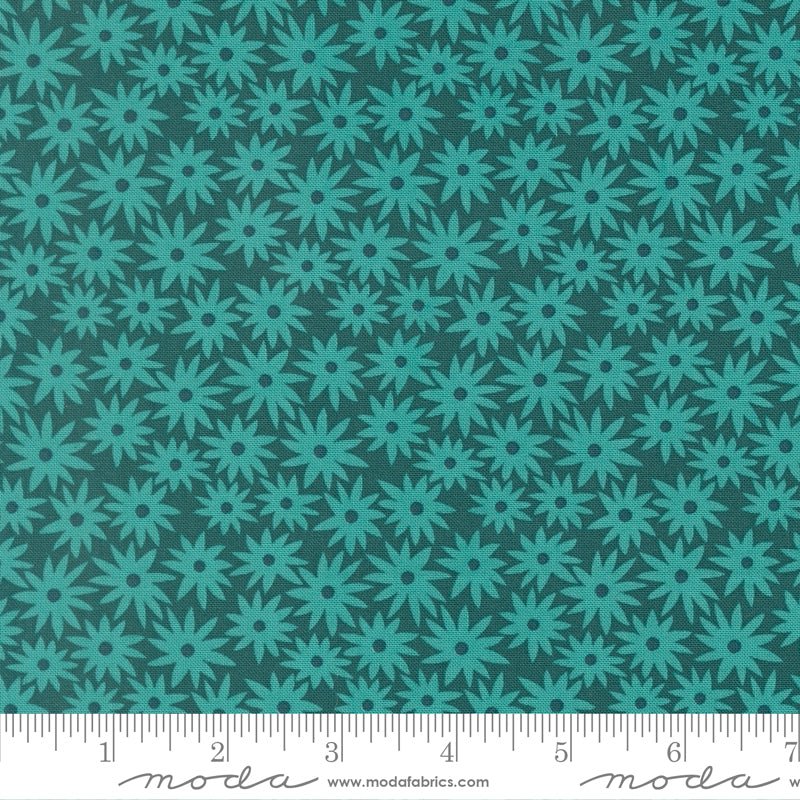 PRE - Order Scenery by Elizabeth Hartman - Sedum Dark Teal 51270 15 - Half Yard - May 2026 - Modern Fabric Shoppe