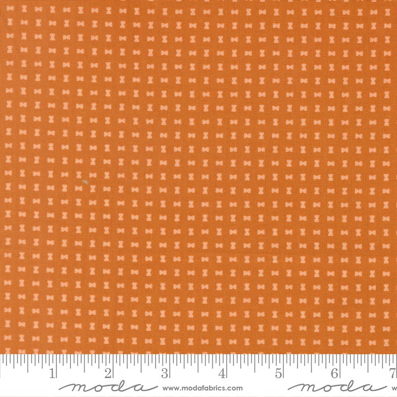 PRE - Order Scenery by Elizabeth Hartman - Spools Pumpkin 51277 22 - Half Yard - May 2026 - Modern Fabric Shoppe