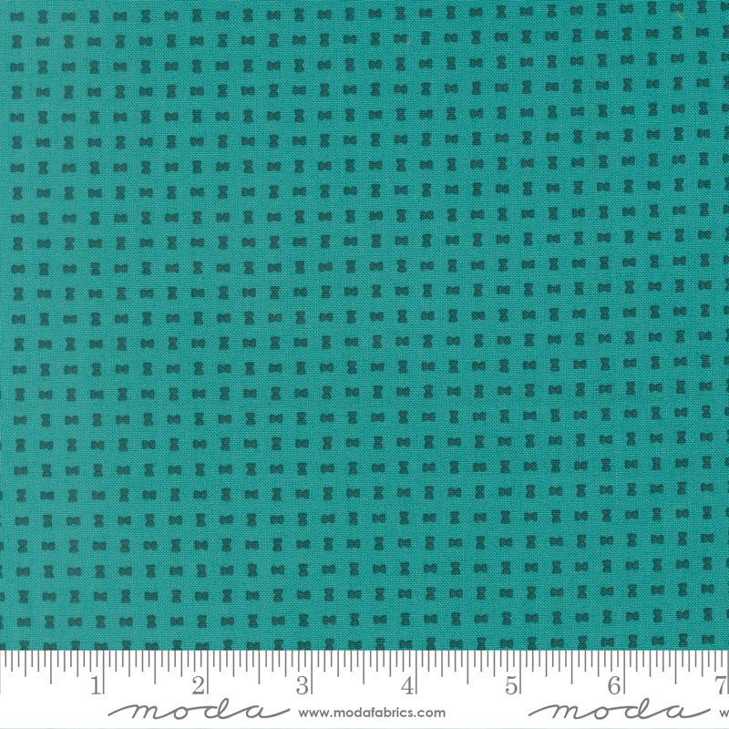 PRE - Order Scenery by Elizabeth Hartman - Spools Turquoise 51277 16 - Half Yard - May 2026 - Modern Fabric Shoppe