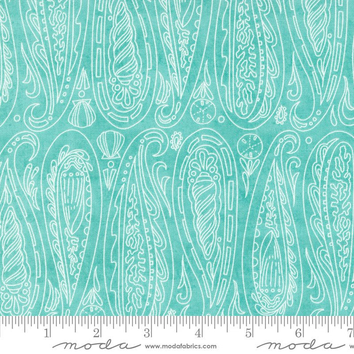 PRE - ORDER Serena Shores by Robin Pickens - Aqua 48772 21 - Half Yard - November 2024 - Modern Fabric Shoppe