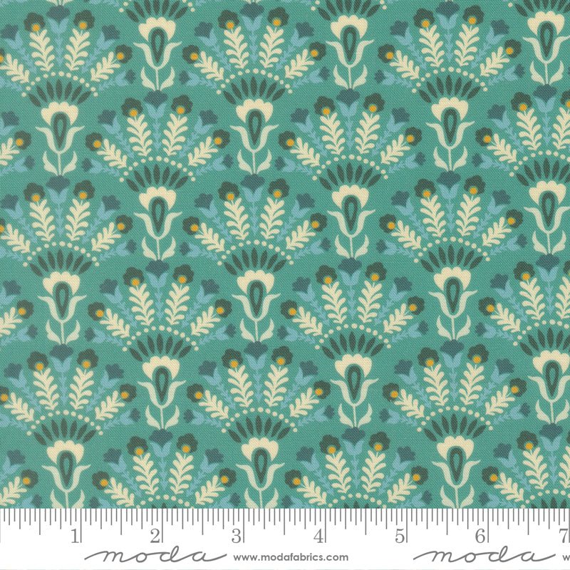 PRE - Order Sitara by Crystal Manning - Opaline Blue Chili 11983 16 - Half Yard - September 2026 - Modern Fabric Shoppe