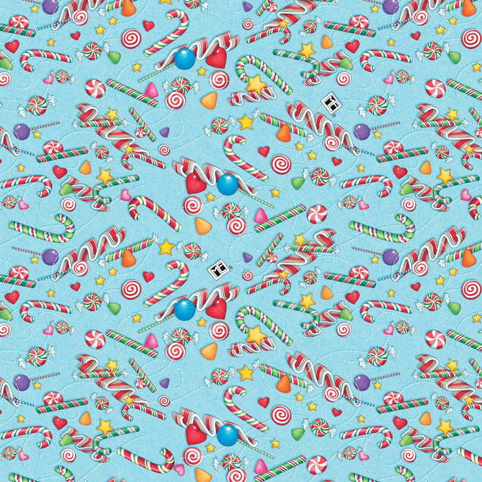 PRE - Order Snow Days by Mary Engelbreit - Candy Dish PWMY039.ICEBLUE - Half Yard June 2026 - Modern Fabric Shoppe