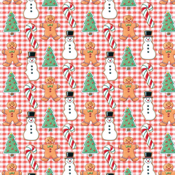 PRE - Order Snow Days by Mary Engelbreit - Cookie Nibbler PWMY036.RED - Half Yard June 2026 - Modern Fabric Shoppe