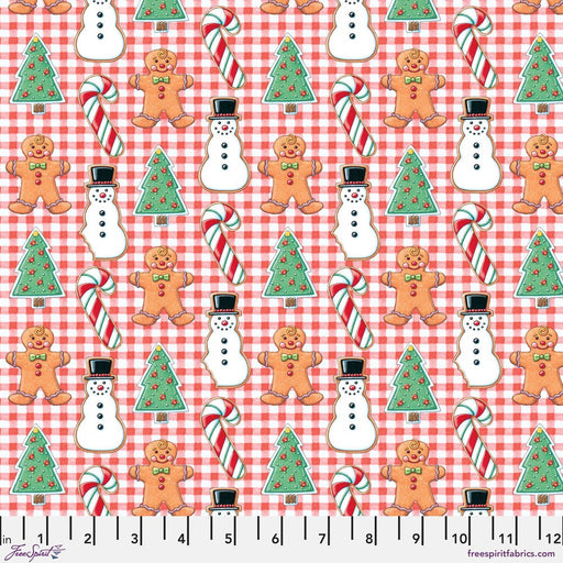 PRE - Order Snow Days by Mary Engelbreit - Cookie Nibbler PWMY036.RED - Half Yard June 2026 - Modern Fabric Shoppe