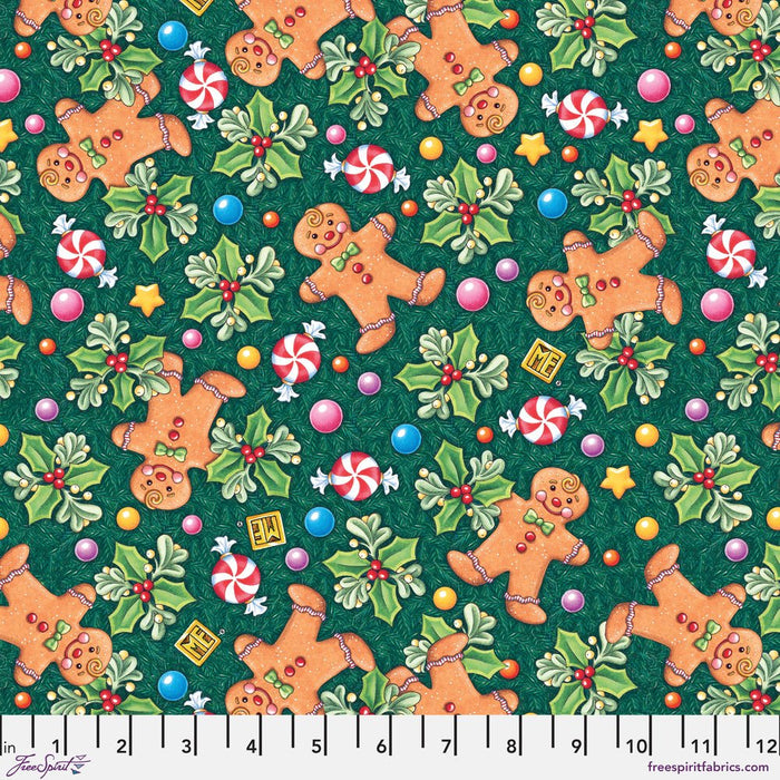 PRE - Order Snow Days by Mary Engelbreit - Gingerbread PWMY043.EVERGREEN - Half Yard June 2026 - Modern Fabric Shoppe
