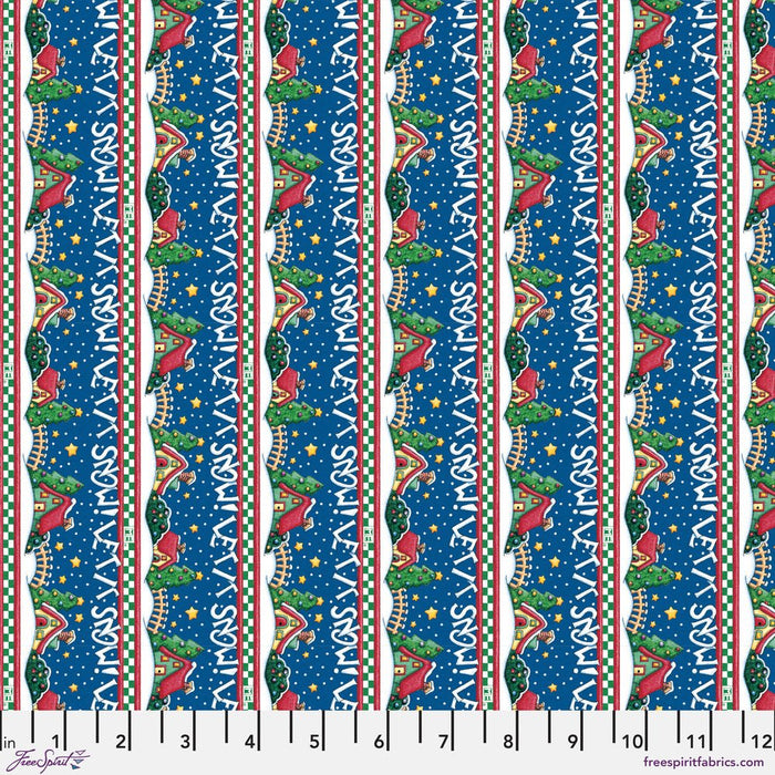 PRE - Order Snow Days by Mary Engelbreit - Let it Snow PWMY037.BLUE - Half Yard June 2026 - Modern Fabric Shoppe
