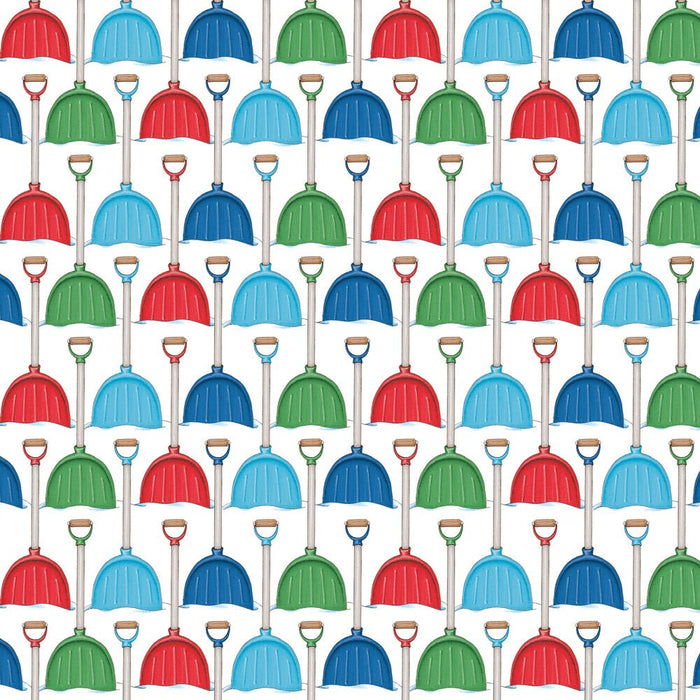 PRE - Order Snow Days by Mary Engelbreit - Snow Shovels PWMY032.WHITE - Half Yard June 2026 - Modern Fabric Shoppe