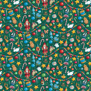 PRE - Order Snow Days by Mary Engelbreit - Time to Decorate PWMY035.EVERGREEN - Half Yard June 2026 - Modern Fabric Shoppe