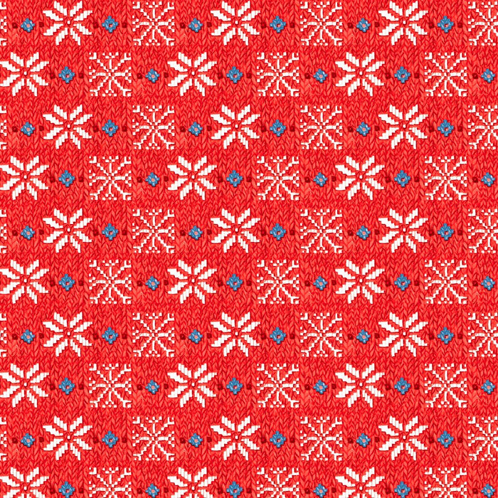 PRE - Order Snow Days by Mary Engelbreit - Winter Sweater PWMY041.RED - Half Yard June 2026 - Modern Fabric Shoppe
