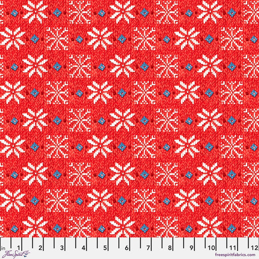 PRE - Order Snow Days by Mary Engelbreit - Winter Sweater PWMY041.RED - Half Yard June 2026 - Modern Fabric Shoppe