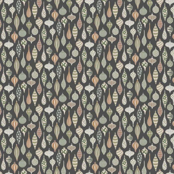 PRE - Order Snowfall by Pippa Shaw - Ornaments 91030M - 96 Gray - Half Yard - June 2025 - Modern Fabric Shoppe