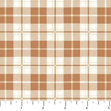 PRE - Order Snowfall by Pippa Shaw - Plaid 91037 - 32 Rust - Half Yard - June 2025 - Modern Fabric Shoppe