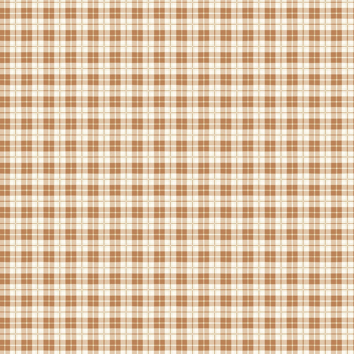 PRE - Order Snowfall by Pippa Shaw - Plaid 91037 - 32 Rust - Half Yard - June 2025 - Modern Fabric Shoppe