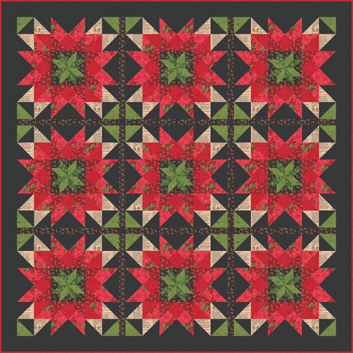 PRE - ORDER Stacy Iest Hsu - Holiday Flora Quilt Kit - featuring Holiday Cheer - May 2026 - Modern Fabric Shoppe