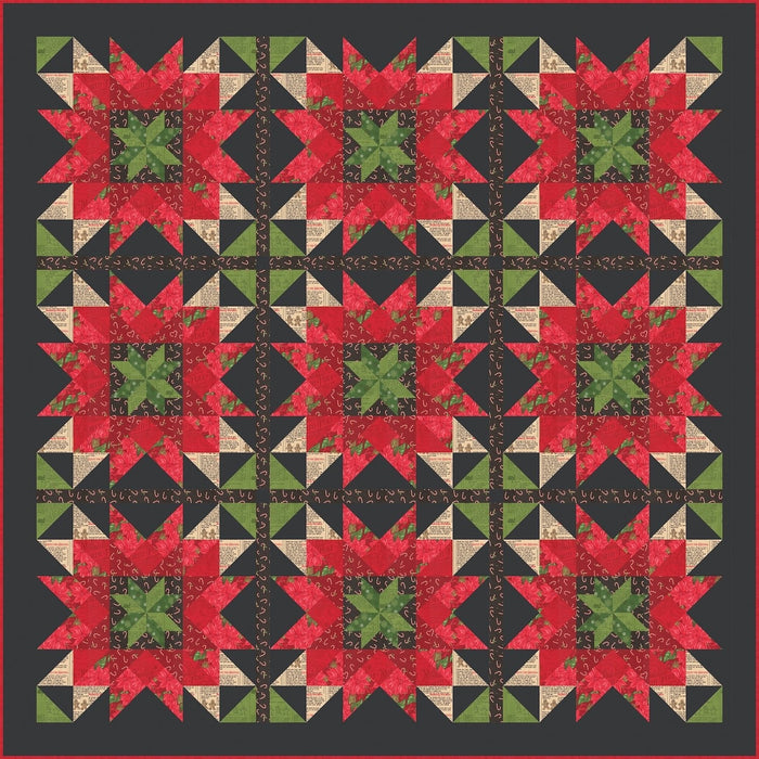 PRE - ORDER Stacy Iest Hsu - Holiday Flora Quilt Kit - featuring Holiday Cheer - May 2026 - Modern Fabric Shoppe