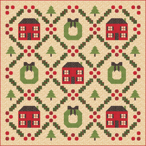 PRE - ORDER Stacy Iest Hsu - Home for the Holidays Quilt Kit - featuring Holiday Cheer - May 2026 - Modern Fabric Shoppe