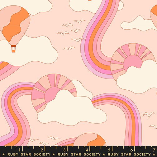 PRE-ORDER Sticker Book by Kimberly Kight- RS3117 11- Pale Peach- Half Yard- June 2027 - Modern Fabric Shoppe