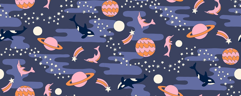 PRE-ORDER Sticker Book by Kimberly Kight- RS3119 13- Bluebell - Half Yard- June 2027 - Modern Fabric Shoppe