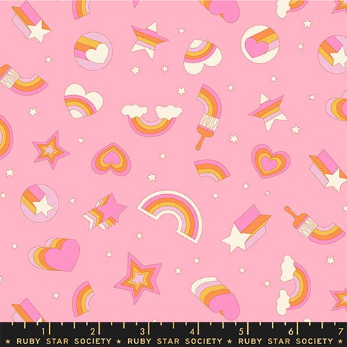 PRE-ORDER Sticker Book by Kimberly Kight- RS3121 12- Rosebud - Half Yard- June 2027 - Modern Fabric Shoppe