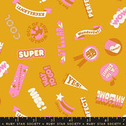 PRE-ORDER Sticker Book by Kimberly Kight- RS3122 13-Goldenrod - Half Yard- June 2027 - Modern Fabric Shoppe