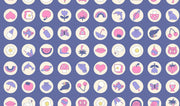 PRE-ORDER Sticker Book by Kimberly Kight- RS3123 15- Twilight - Half Yard- June 2027 - Modern Fabric Shoppe