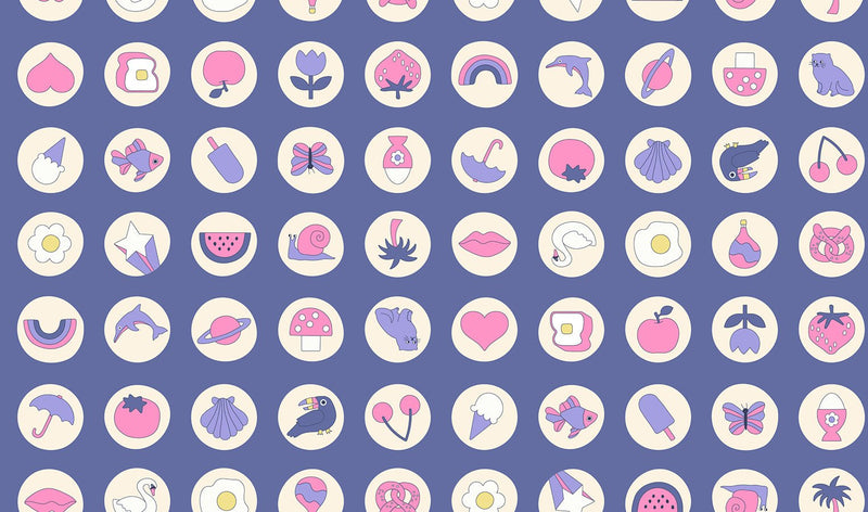PRE-ORDER Sticker Book by Kimberly Kight- RS3123 15- Twilight - Half Yard- June 2027 - Modern Fabric Shoppe